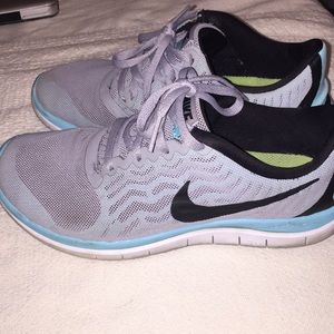 Nike free 4.0 Teal and grey